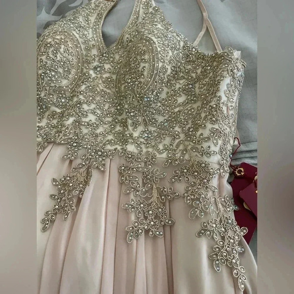 NWT MayQueen Couture Ballgown Beaded Jeweled Sz 12 - Picture 5 of 7